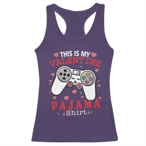 Funny Valentine's Day Gaming Racerback Tank Top This Is My Valentine Pajama Shirt Game Console TS11 Purple Print Your Wear