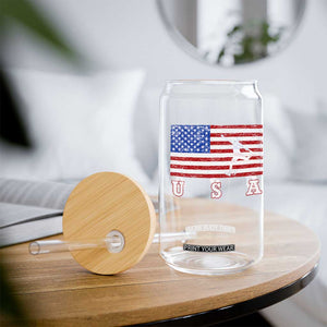 Patriotic Soccer Glass Can USA American Flag Team TS11 Print Your Wear