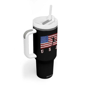 Patriotic Soccer Tumbler With Handle USA American Flag Team TS11 Print Your Wear