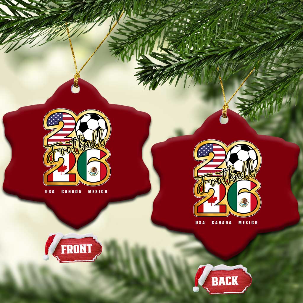 Soccer Football Lover Ceramic Ornament USA Canada Mexico Pride 2026 TS11 Print Your Wear