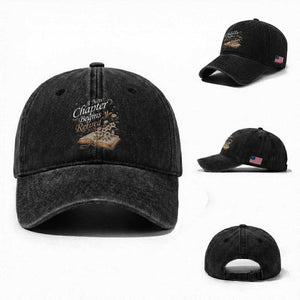 A New Chapter Begins Retired 2026 Washed Cotton Baseball Cap Retired Teacher Floral Book TS11 Washed Cap Universal Fit Black Print Your Wear