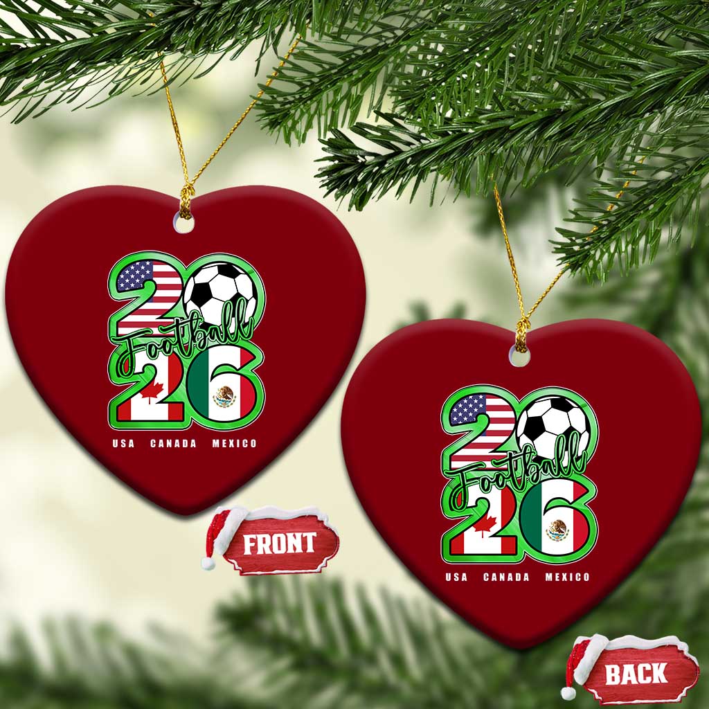 Soccer Football Lover Ceramic Ornament USA Canada Mexico Pride 26 TS11 Print Your Wear