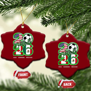 Soccer Football Lover Ceramic Ornament USA Canada Mexico Pride 26 TS11 Print Your Wear
