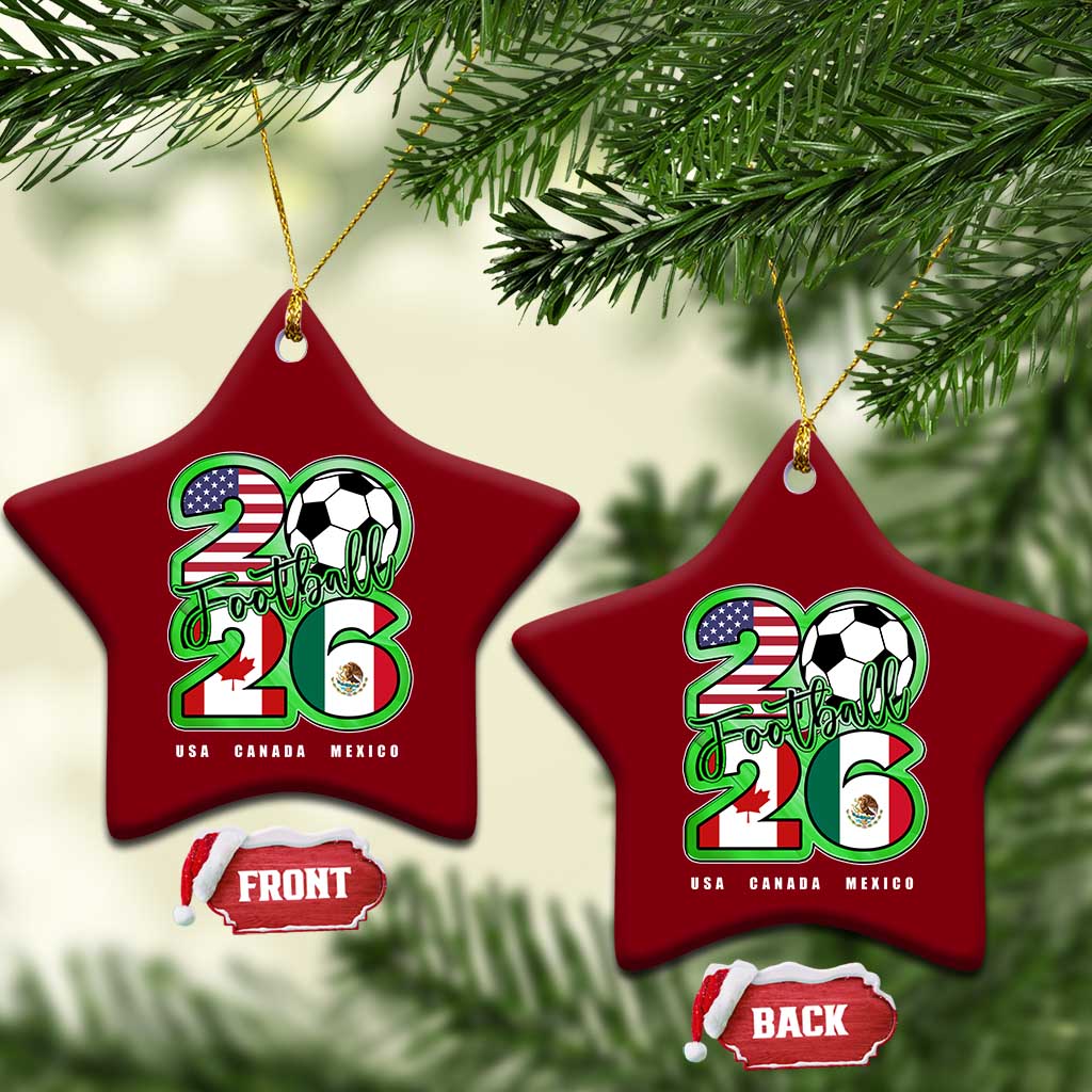 Soccer Football Lover Ceramic Ornament USA Canada Mexico Pride 26 TS11 Print Your Wear