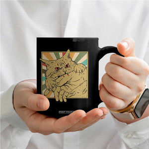 Funny Cat Bite Horror Anime Crazy Kitten Japanese Coffee Mug TS11 Print Your Wear