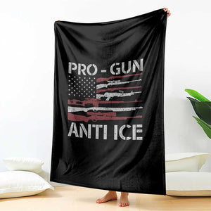 Pro Gun Anti Ice Throw Blanket Vintage American Flag 2nd Amendment Support TS11 Print Your Wear