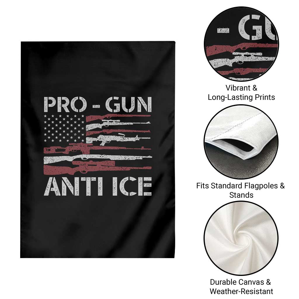 Pro Gun Anti Ice Garden Flag Vintage American Flag 2nd Amendment Support TS11 Print Your Wear