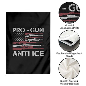 Pro Gun Anti Ice Garden Flag Vintage American Flag 2nd Amendment Support TS11 Print Your Wear