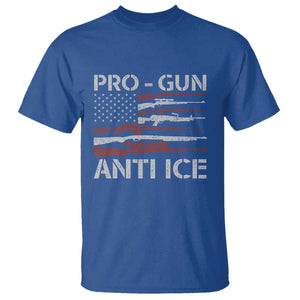 Pro Gun Anti Ice T Shirt Vintage American Flag 2nd Amendment Support TS11 Royal Blue Print Your Wear