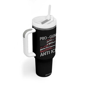 Pro Gun Anti Ice Tumbler With Handle Vintage American Flag 2nd Amendment Support TS11 Print Your Wear