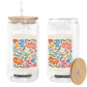 Pretti Good To Abolish Ice Glass Can Minneapolis Protest Political Statement Retro Floral TS11 Print Your Wear