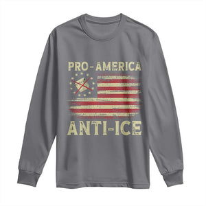 Pro American Anti Ice Long Sleeve Shirt Resist Protest Support Immigrants Refugee TS11 Charcoal Print Your Wear