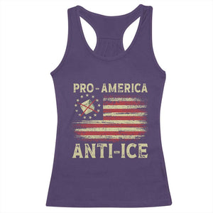 Pro American Anti Ice Racerback Tank Top Resist Protest Support Immigrants Refugee TS11 Purple Print Your Wear