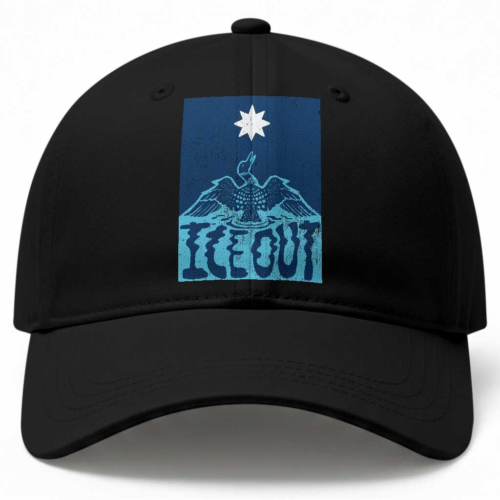 Ice Out Minnesota Loon Baseball Cap MN State Protest TS11 Print Your Wear