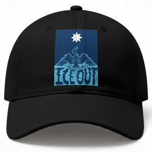 Ice Out Minnesota Loon Baseball Cap MN State Protest TS11 Print Your Wear