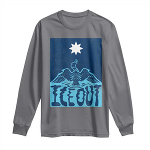 Ice Out Minnesota Loon Long Sleeve Shirt MN State Protest TS11 Charcoal Print Your Wear