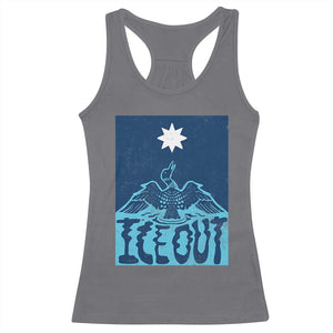Ice Out Minnesota Loon Racerback Tank Top MN State Protest TS11 Charcoal Print Your Wear
