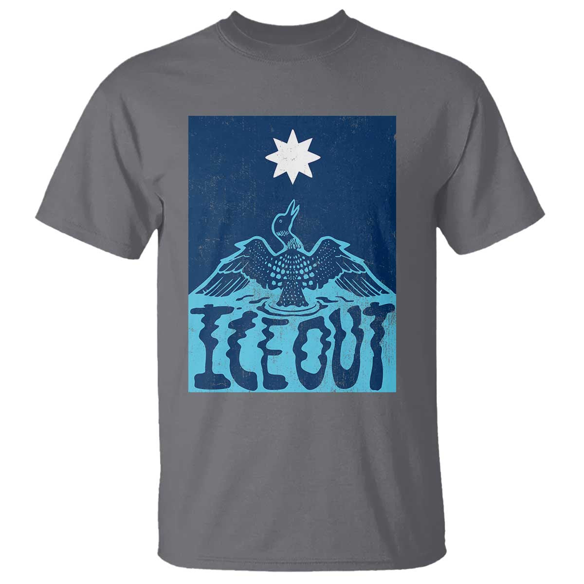 Ice Out Minnesota Loon T Shirt MN State Protest TS11 Charcoal Print Your Wear