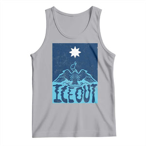 Ice Out Minnesota Loon Tank Top MN State Protest TS11 Athletic Heather Print Your Wear