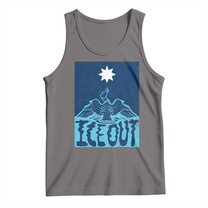 Ice Out Minnesota Loon Tank Top MN State Protest TS11 Deep Heather Print Your Wear