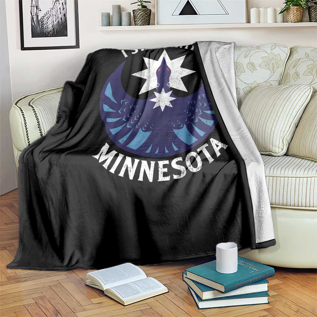 I Stand With Minnesota Throw Blanket Rebel Common Loon Minnesota Protest TS11 Print Your Wear