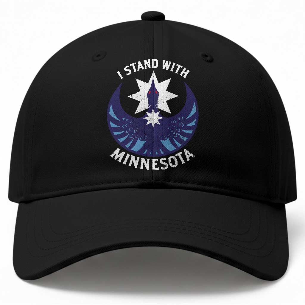 I Stand With Minnesota Baseball Cap Rebel Common Loon Minnesota Protest TS11 Print Your Wear