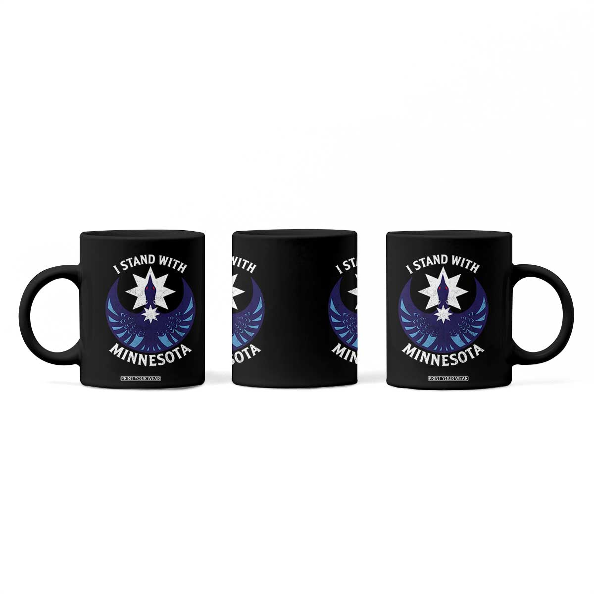 I Stand With Minnesota Coffee Mug Rebel Common Loon Minnesota Protest TS11 Print Your Wear