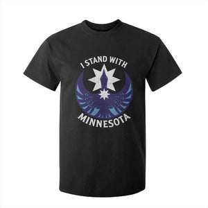 I Stand With Minnesota T Shirt For Kid Rebel Common Loon Minnesota Protest TS11 Black Print Your Wear