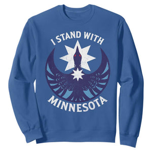 I Stand With Minnesota Sweatshirt Rebel Common Loon Minnesota Protest TS11 Royal Blue Print Your Wear