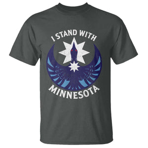 I Stand With Minnesota T Shirt - Rebel Common Loon Minnesota Protest Solidarity Tee TS11 Dark Heather Print Your Wear