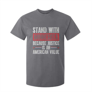 Stand With Minnesota Because Justice Is An American Value T Shirt For Kid Political Statement TS11 Charcoal Print Your Wear