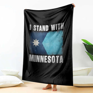 I Stand With Minnesota Throw Blanket MN State Support Political Protest TS11 Print Your Wear