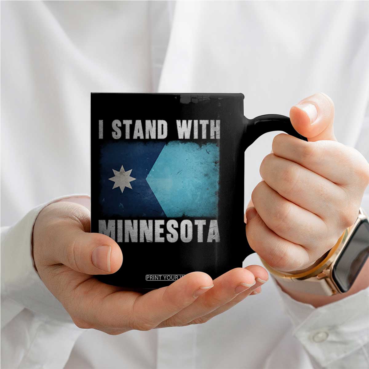 I Stand With Minnesota Coffee Mug MN State Support Political Protest TS11 Print Your Wear