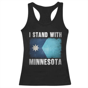 I Stand With Minnesota Racerback Tank Top MN State Support Political Protest TS11 Black Print Your Wear