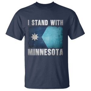 I Stand With Minnesota T Shirt MN State Support Political Protest TS11 Navy Print Your Wear