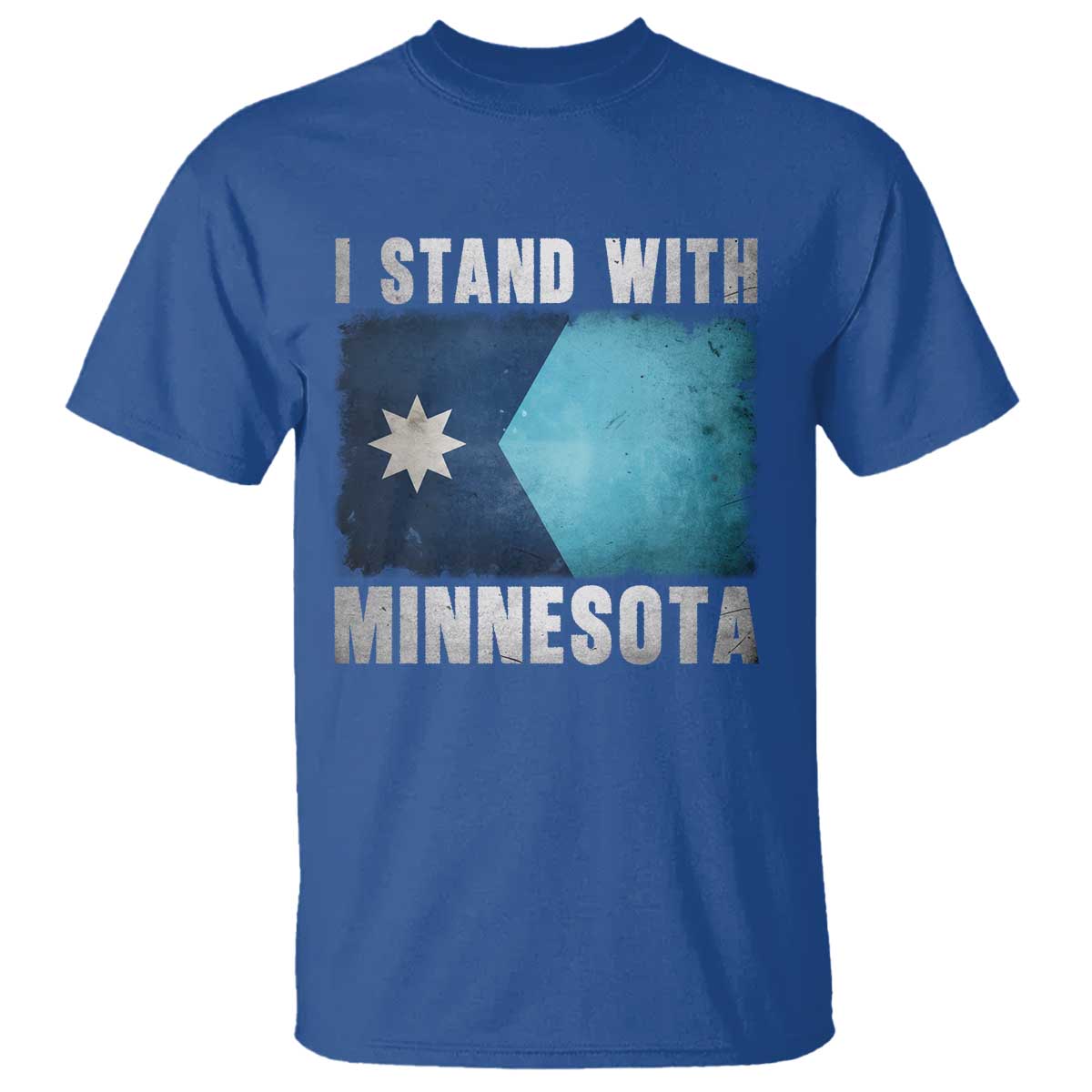 I Stand With Minnesota T Shirt MN State Support Political Protest TS11 Royal Blue Print Your Wear