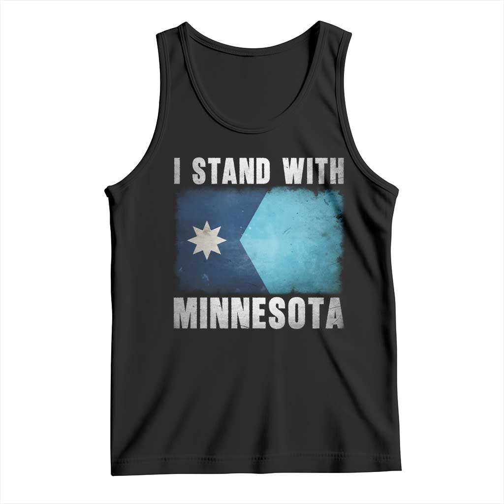 I Stand With Minnesota Tank Top MN State Support Political Protest TS11 Black Print Your Wear