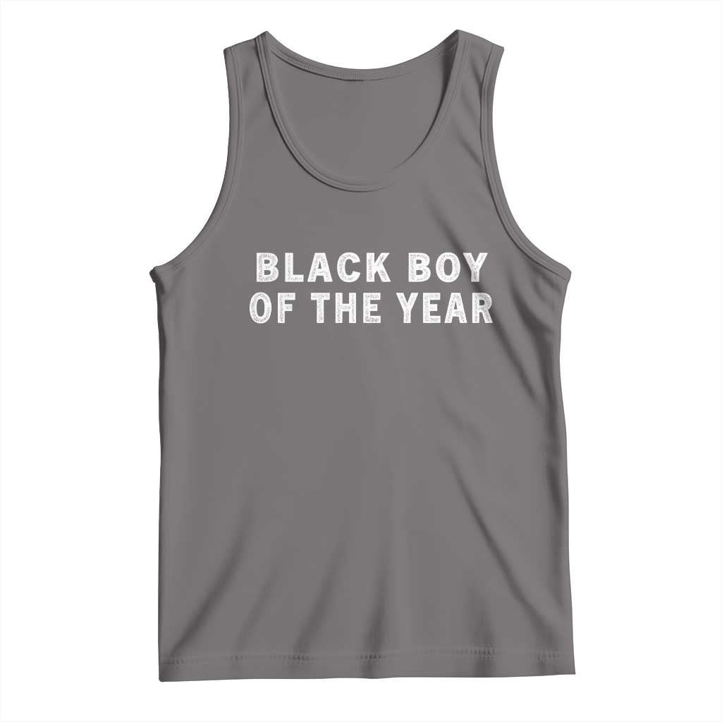 Black Boy Of The Year Tank Top Funny Gag Joke TS11 Deep Heather Print Your Wear