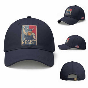 Funny Minneapolis Viking Resist Abolish Ice Protest Baseball Cap TS11 Baseball Cap Universal Fit Navy Print Your Wear