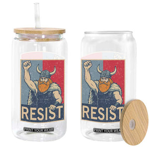 Funny Minneapolis Viking Resist Abolish Ice Protest Glass Can TS11 Print Your Wear