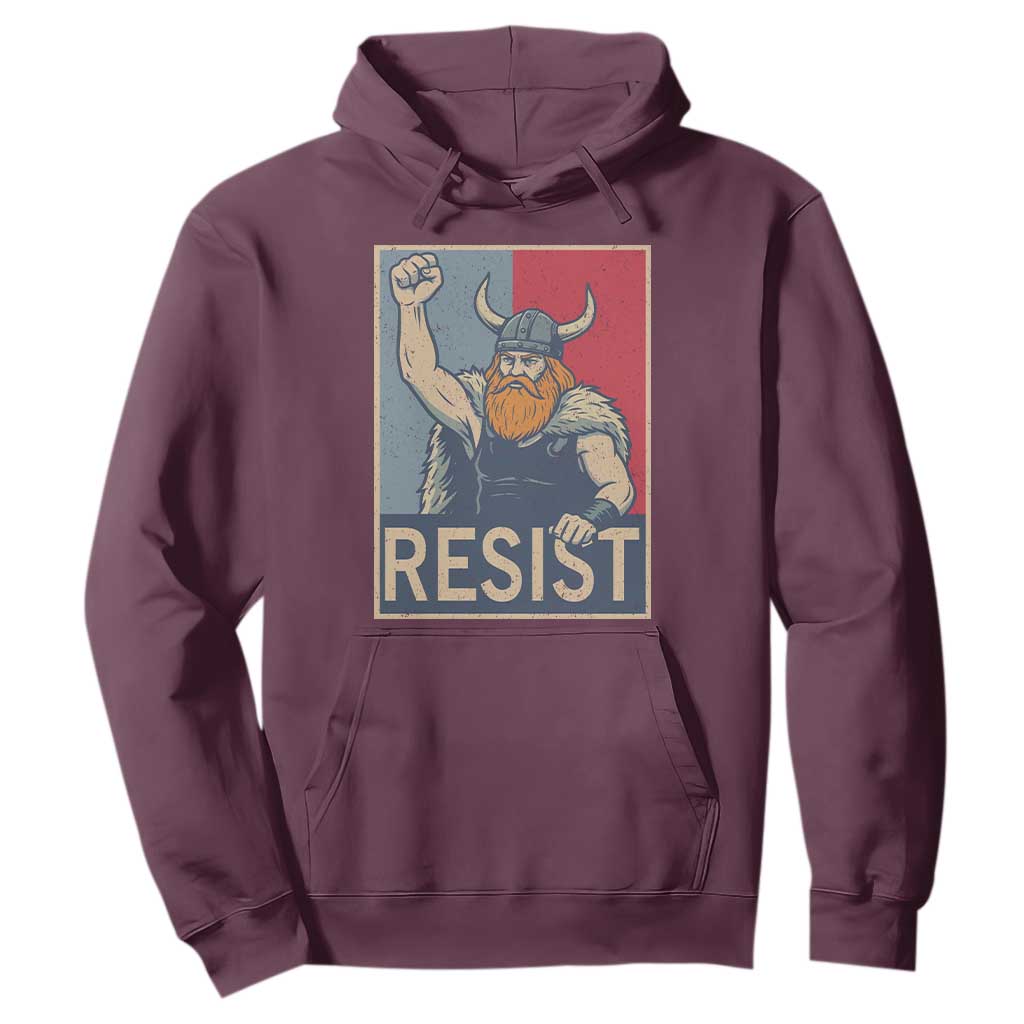 Funny Minneapolis Viking Resist Abolish Ice Protest Hoodie TS11 Maroon Print Your Wear