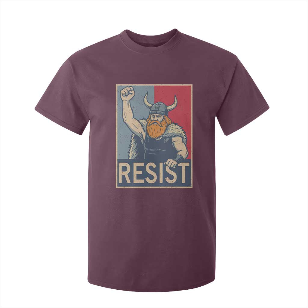Funny Minneapolis Viking Resist Abolish Ice Protest T Shirt For Kid TS11 Maroon Print Your Wear