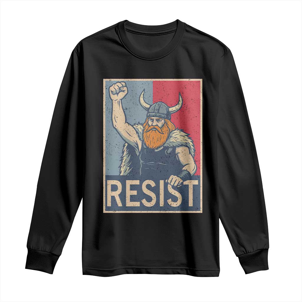Funny Minneapolis Viking Resist Abolish Ice Protest Long Sleeve Shirt TS11 Black Print Your Wear