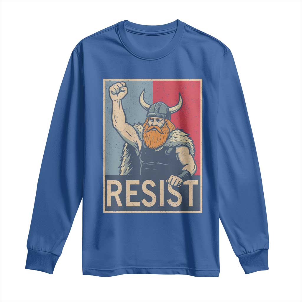 Funny Minneapolis Viking Resist Abolish Ice Protest Long Sleeve Shirt TS11 Royal Blue Print Your Wear