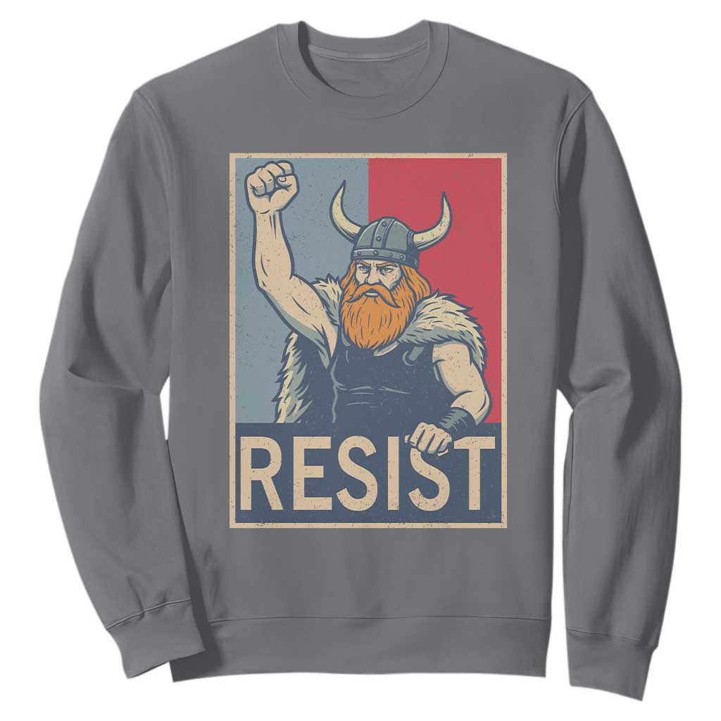 Funny Minneapolis Viking Resist Abolish Ice Protest Sweatshirt TS11 Charcoal Print Your Wear