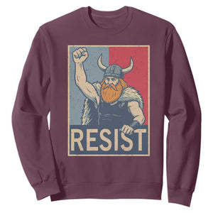Funny Minneapolis Viking Resist Abolish Ice Protest Sweatshirt TS11 Maroon Print Your Wear
