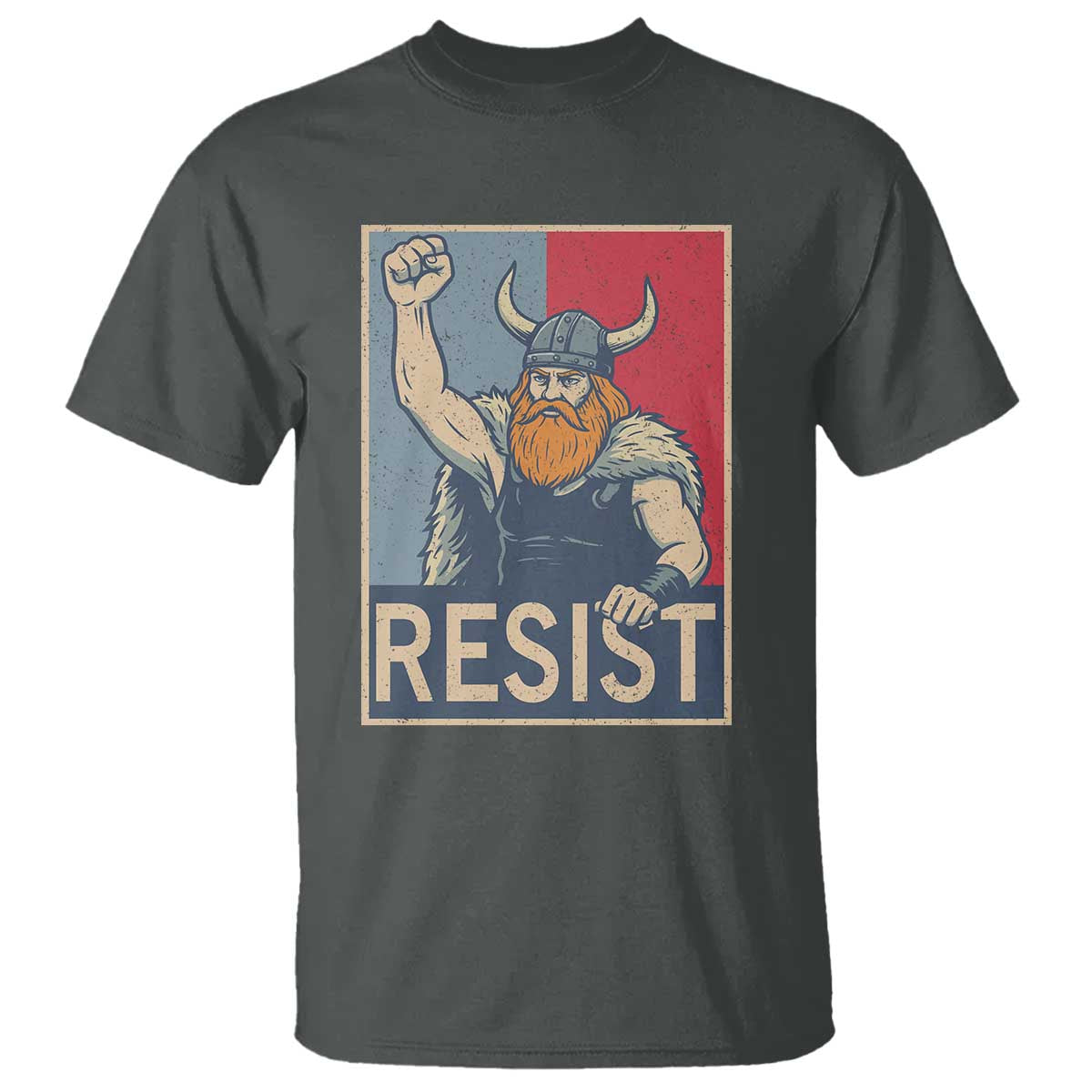 Funny Minneapolis Viking Resist Abolish Ice Protest T Shirt TS11 Dark Heather Print Your Wear