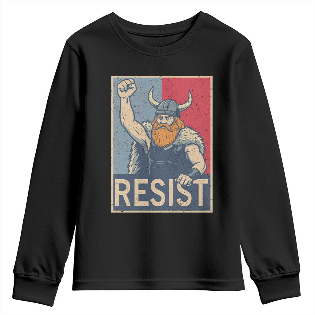 Funny Minneapolis Viking Resist Abolish Ice Protest Youth Sweatshirt TS11 Black Print Your Wear