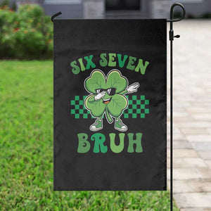 Funny 67 St Patricks Day Garden Flag Six Seven Bruh Dabbing Shamrock TS11 Print Your Wear
