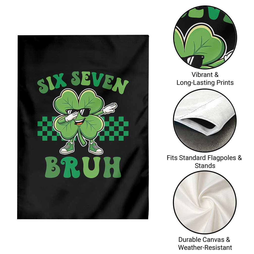 Funny 67 St Patricks Day Garden Flag Six Seven Bruh Dabbing Shamrock TS11 Print Your Wear
